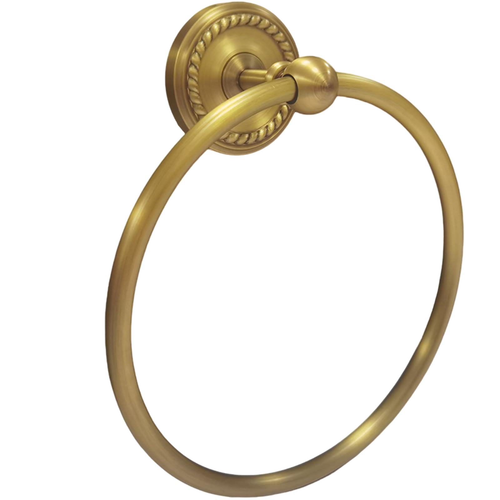 Double Towel Bar, Antique Brass Bathroom Towel Racks Wall Mounted, Adjustable Gold Towel Bar Fits 14-25 Inch Centers, Heavy Duty Rustproof Brass Towel Rod Holder for Bath