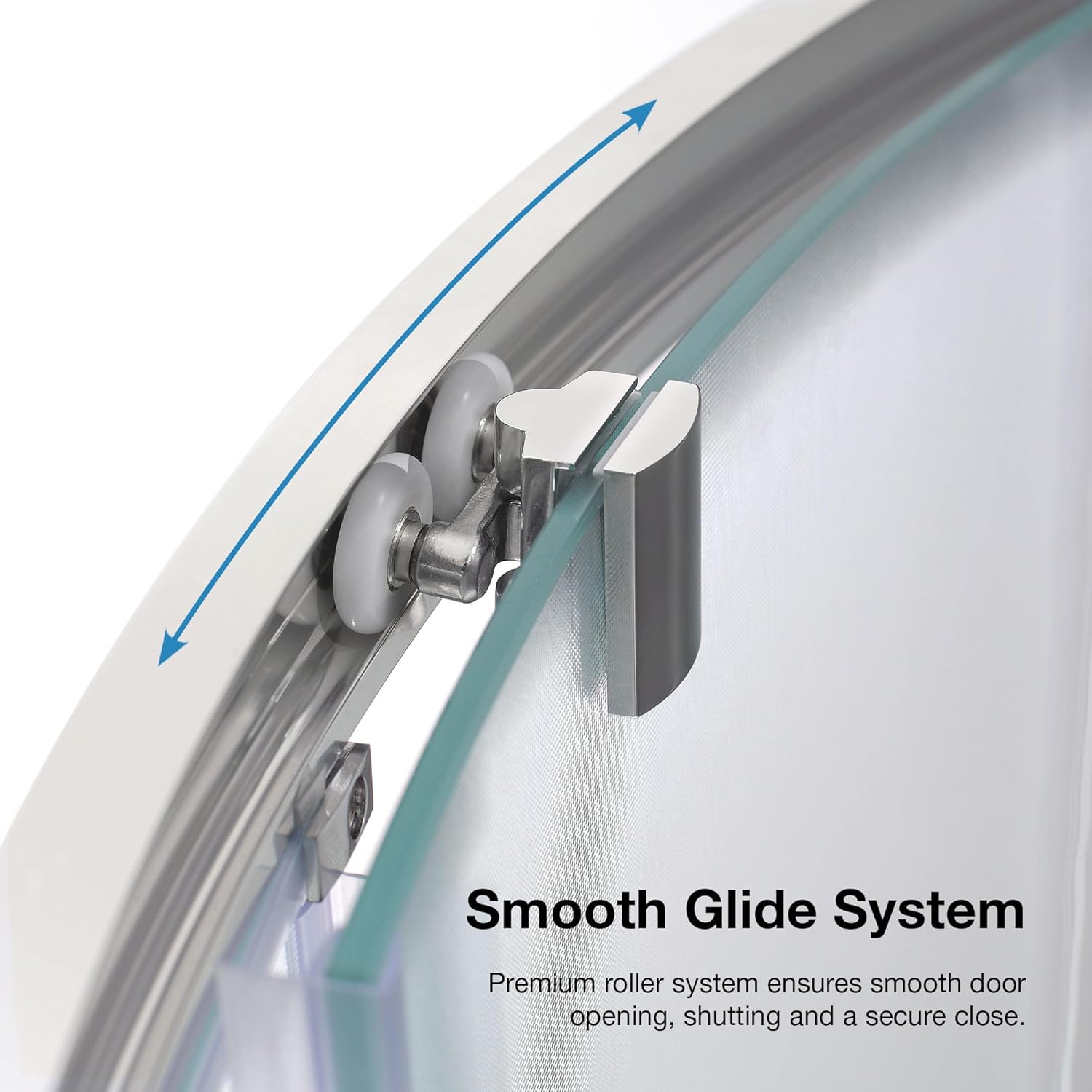 OVE Decors Breeze 34 in. Corner Shower Frosted Sliding Door with Base in Satin Nickel Finish